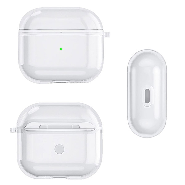 5 Funda Airpods 3era Generacion Transparente Con Gancho - Imagen 5