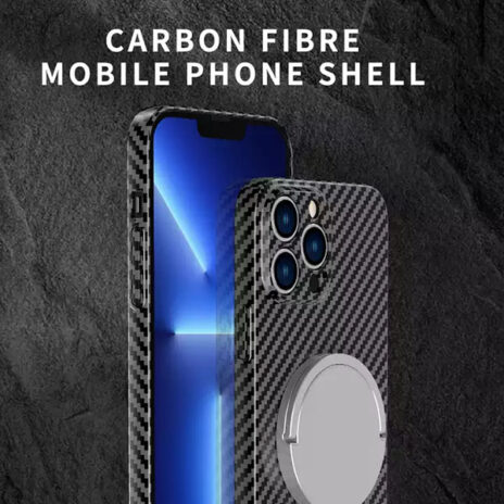 Eui Real Fibra De Carbono Funda Para IPhone 15 Pro, 0.5 De