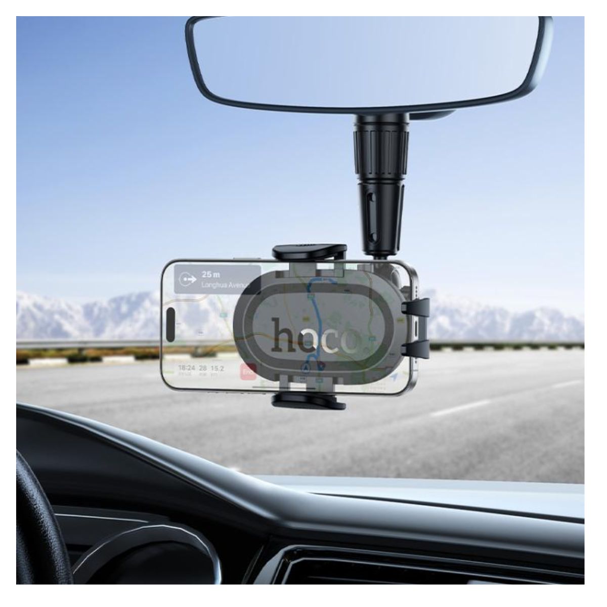 1200x1200 MELI (31) Soporte De Auto Para Retrovisor Ajustable Firme Hoco - Imagen 5