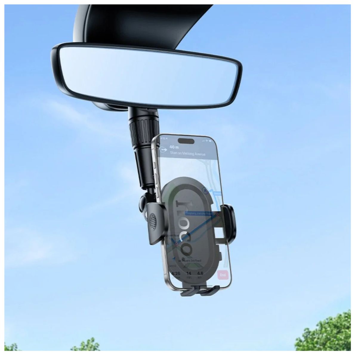 1200x1200 MELI (32) Soporte De Auto Para Retrovisor Ajustable Firme Hoco - Imagen 4