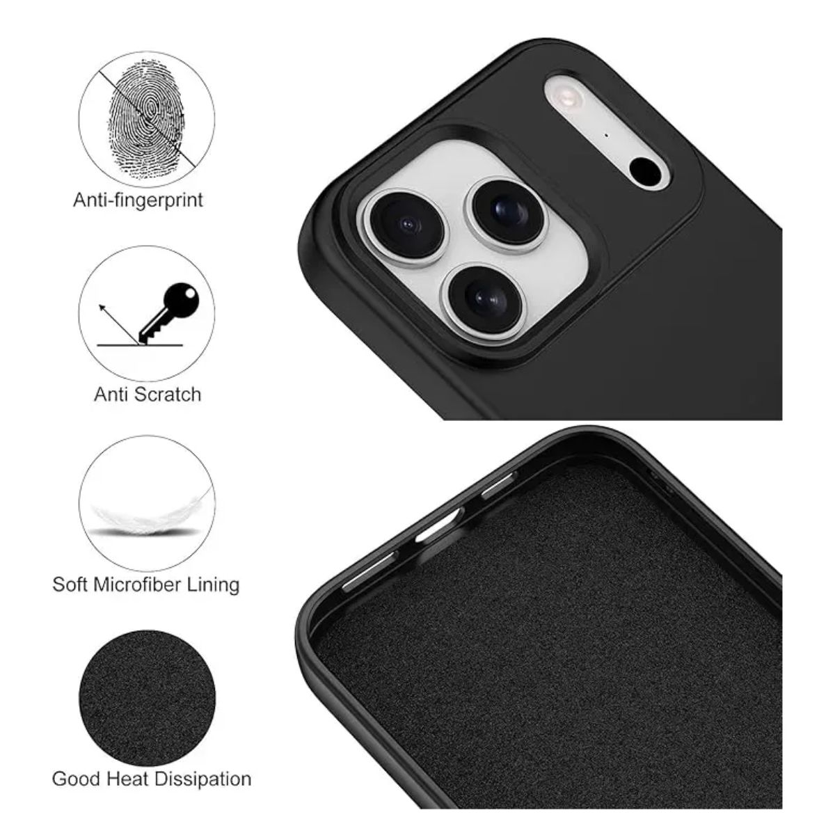 1200x1200 MELI (24) Carcasa Para iPhone 17 Silicona Suave Antigolpe - Modelos - Imagen 2