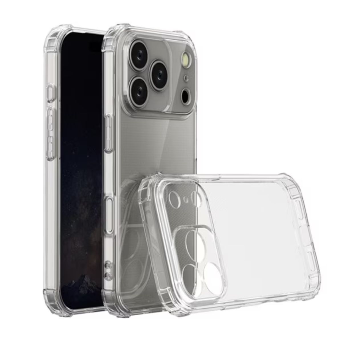 PCIP-13P (36) Carcasa Para Iphone 17 Transparente Antigolpes Reforzada - Imagen 1