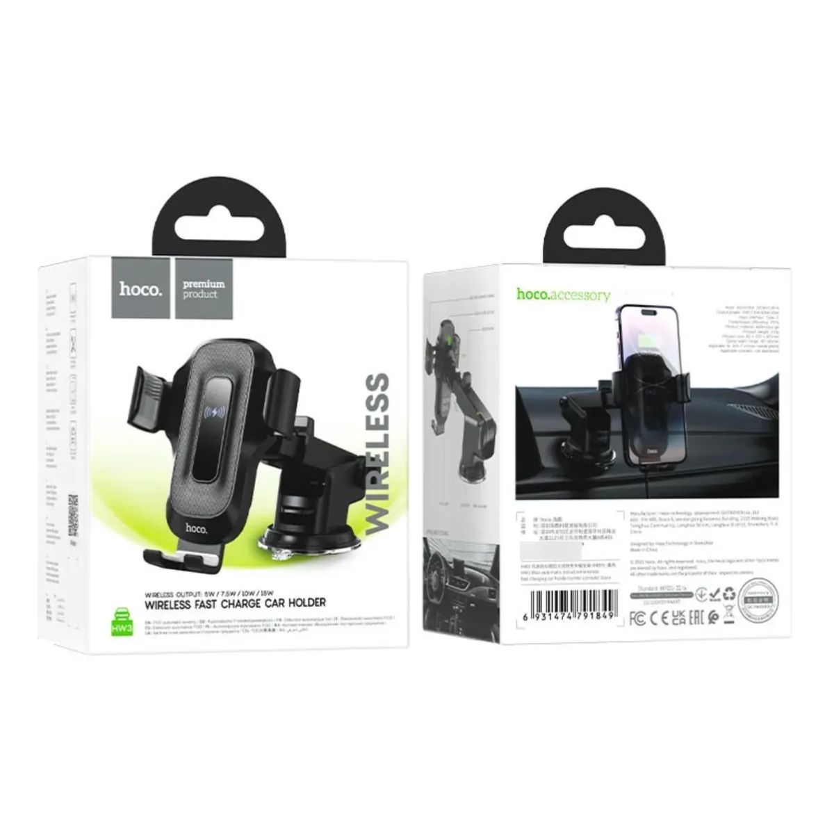 1200x1200 MELI (14) Soporte De Auto Con Carga Inalambrica Gravity Quick Charge - Imagen 7