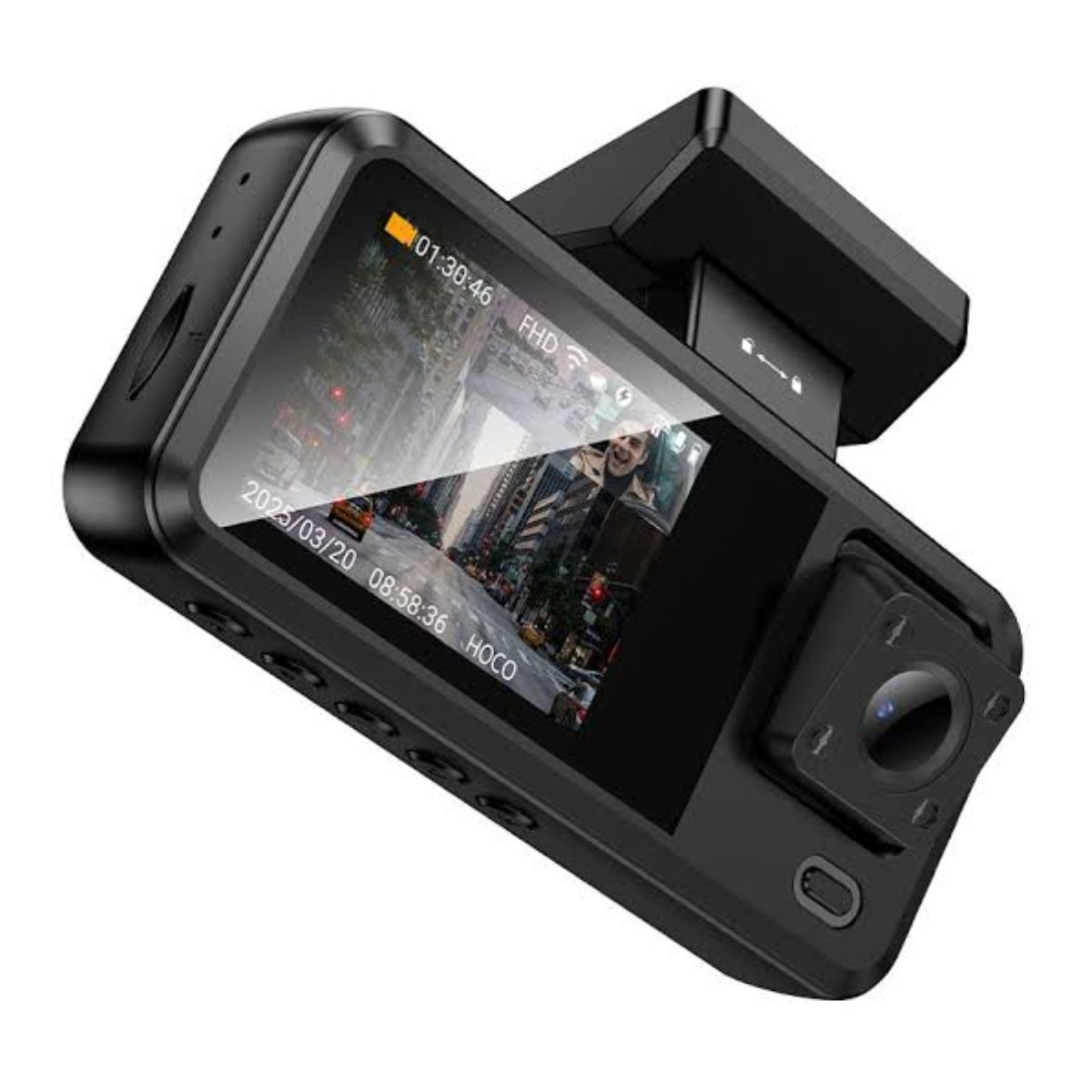 1200x1200 MELI (37) Camara Auto Delantera Trasera E Interna Hd Dvr Con Pantalla - Imagen 2
