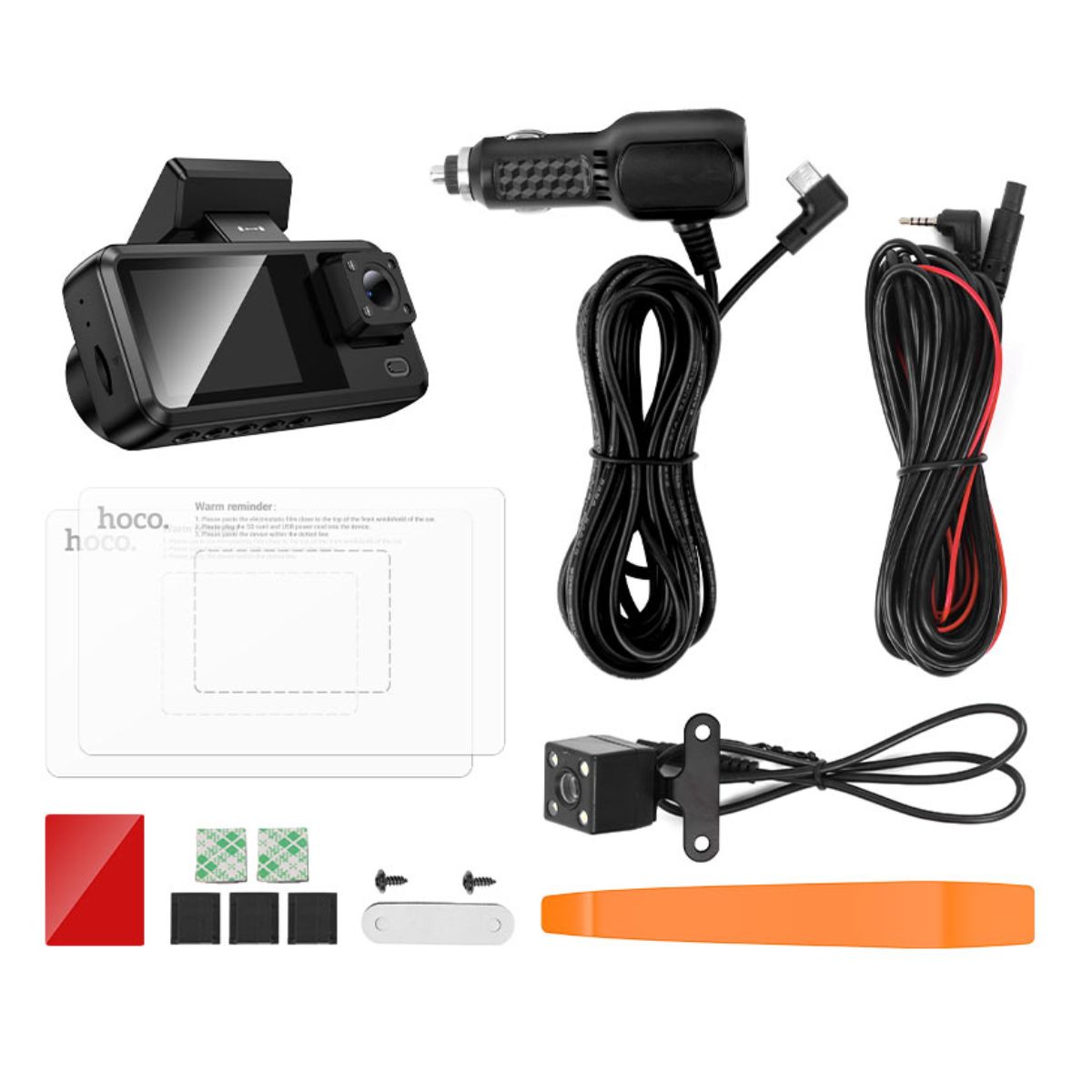 1200x1200 MELI (40) Camara Auto Delantera Trasera E Interna Hd Dvr Con Pantalla - Imagen 5
